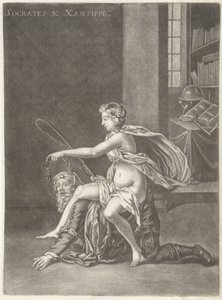 Szókratészt a felesége gúnyolta Szókratész és Xanthippe (cím a tárgyon)