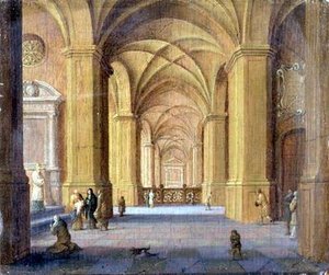 Bemutató a templomban alkotó: Jan van Vucht