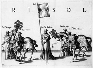 Szicília fegyverei V. Károly császár temetési menetén, 1559 alkotó: Jan van and Doetechum Doetechum the elder