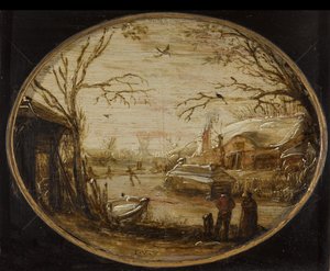 Téli táj alkotó: Jan van de Velde (II) (attributed to)