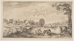 Július, az év tizenkét hónapjából alkotó: Jan van de Velde II