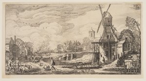 November, az év tizenkét hónapjából alkotó: Jan van de Velde II