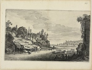 Folyami táj alkotó: Jan van de Velde II