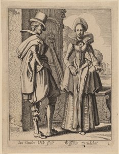 Két figura jelmezben alkotó: Jan van de Velde II