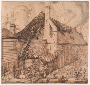 Tűz a „De Bruynvis” szappanfőzdében alkotó: Jan van der Heyden