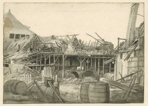 Kiégett raktár maradványai alkotó: Jan van der Heyden