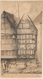 Két kiégett ház az Oude Nieuwstraatban, 1682 alkotó: Jan van der Heyden