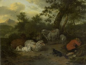 Az alvó pásztor alkotó: Jan van der Meer (II)