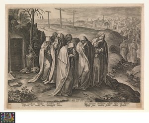 Szent asszonyok elhagyják a sírt alkotó: Jan van der Straet