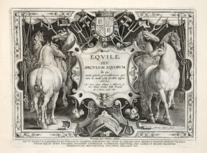 Illusztráció a "Venationes, Ferarum, Birds, Fish" (A vadászatról: Vadállatok, madarak, halak) című könyvből, vésette: Jan Collaert (1566-1628), kocsma. Írta: Phillipus Gallaeus, Amszterdam alkotó: Jan van der Straet