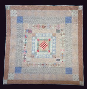Patchwork paplan, 1860 körül (textil) alkotó: Jane Pizar