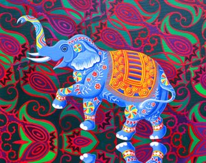 Indiai elefánt, 2016, alkotó: Jane Tattersfield