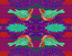 Fa veréb minta, 2015, alkotó: Jane Tattersfield