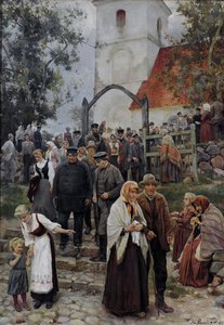Templom után