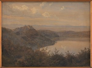 Kilátás Castel Gandolfora, Olaszország