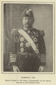 Ito admirális, a haditengerészet vezérkari főnöke, a haditengerészeti erők parancsnoka a kínai háborúban alkotó: Japanese Photographer