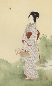 Egy japán lány (chromolitho) alkotó: Japanese School