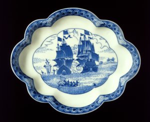 Arita edény, holland eredeti után, 17. század végi (porcelán)