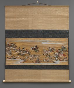 Csatajelenet a felhőkben (függő tekercs) alkotó: Japanese School