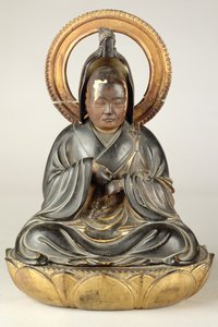 buddhista apát (lakkozott fa) alkotó: Japanese School