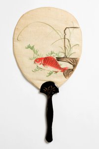 Ventilátor, hátlap, 1890 körül – 1950 körül (pamut) alkotó: Japanese School
