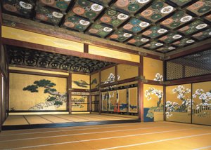 A Nijo-kastély belseje (1602-1626). Art Tokugawa. Építészet. Japán, Kiotó (fotó) alkotó: Japanese School