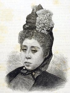 Meiji korszak. Komatsu japán hercegnő. 1887-es illusztráció (metszet) alkotó: Japanese School
