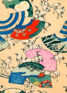 Többszínű ventilátorok darukkal alkotó: Japanese School