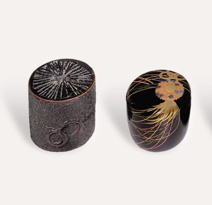 Nakatsugi tea caddy and Natsume tea caddy, Edo period alkotó: Japanese School