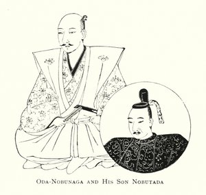 Oda-Nobunaga Proposal d Expenses s Nobututada Mura alkotó: Japanese School