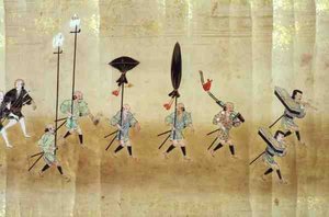 Korea hatodik nagykövetsége Japánban Tokugawa Ietsuna utódlása idején, 1651-ben, valószínűleg Kano Masunobu (1625-94) 1655-57 (tekercses festmény) alkotó: Japanese School