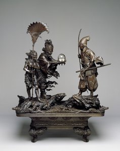 Takenouchi no Sukune Meets the Dragon King of the Sea, Meiji period alkotó: Japanese School