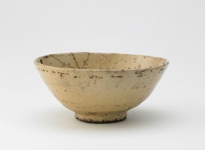 Teástál, Edo-korszak, 18.-19. század közepe (fahamu mázas kőedény)