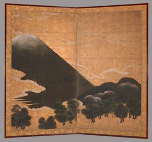 Kilátás a Fuji-hegyre alkotó: Japanese School
