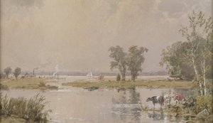 Hackensack Meadows alkotó: Jasper Francis Cropsey