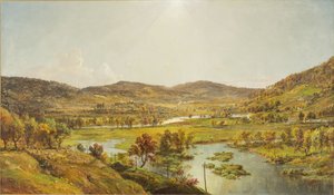 Sidney-síkság, ahol a Susquehanna és az Unadilla folyók összefolynak alkotó: Jasper Francis Cropsey