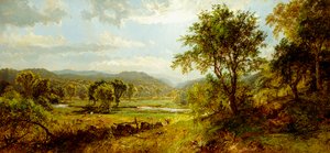 A Fűrészmalom folyó, alkotó: Jasper Francis Cropsey