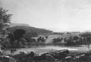Kilátás Sherburne közelében, Chenango megye, New York alkotó: Jasper Francis Cropsey