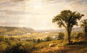Wyoming Valley, Pennsylvania, 1864. alkotó: Jasper Francis Cropsey