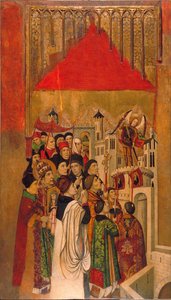 Szent Mihály jelenése a Saint Ange kastélyban alkotó: Jaume Huguet