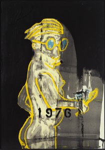 1976, 2012 (vegyes technika, akvarellpapírra, panelen, a hátoldalon recept) alkotó: Jay Batlle