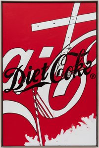 Soft Drinks, 2019 (festék és tinta vászonra) alkotó: Jay Batlle