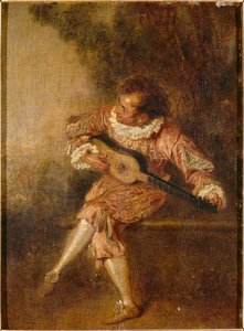 A szerenádok donora (Mezetin) alkotó: Jean-Antoine Watteau