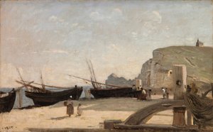 A strand, Etretat
