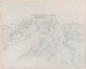 Narni látképe alkotó: Jean-Baptiste-Camille Corot