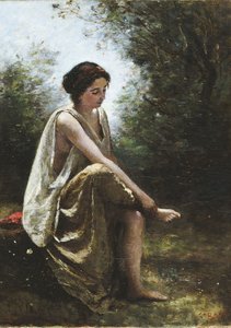 Sebzett Eurüdiké alkotó: Jean-Baptiste-Camille Corot