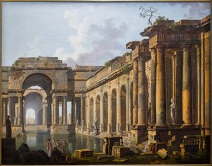 Egy ősi fürdő romjai alkotó: Jean-Baptiste Berlot