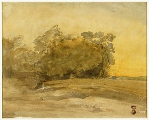 Tájkép (előlap); Salamon ítélete (hátlap)