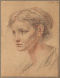 Egy lány feje alkotó: Jean-Baptiste Greuze