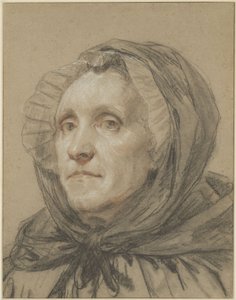 A művész édesanyjának portréja alkotó: Jean-Baptiste Greuze